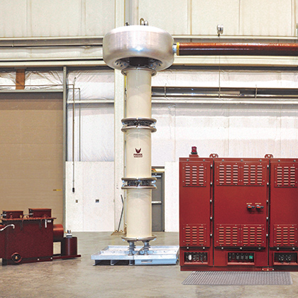 High voltage resonant test systems